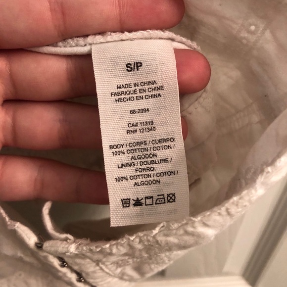 white latch-up bralette top - Picture 6 of 6